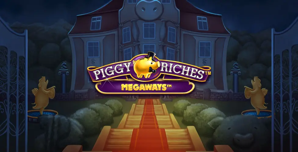 Piggy Riches Megaways slot gameplay with Megaways reels and pig characters