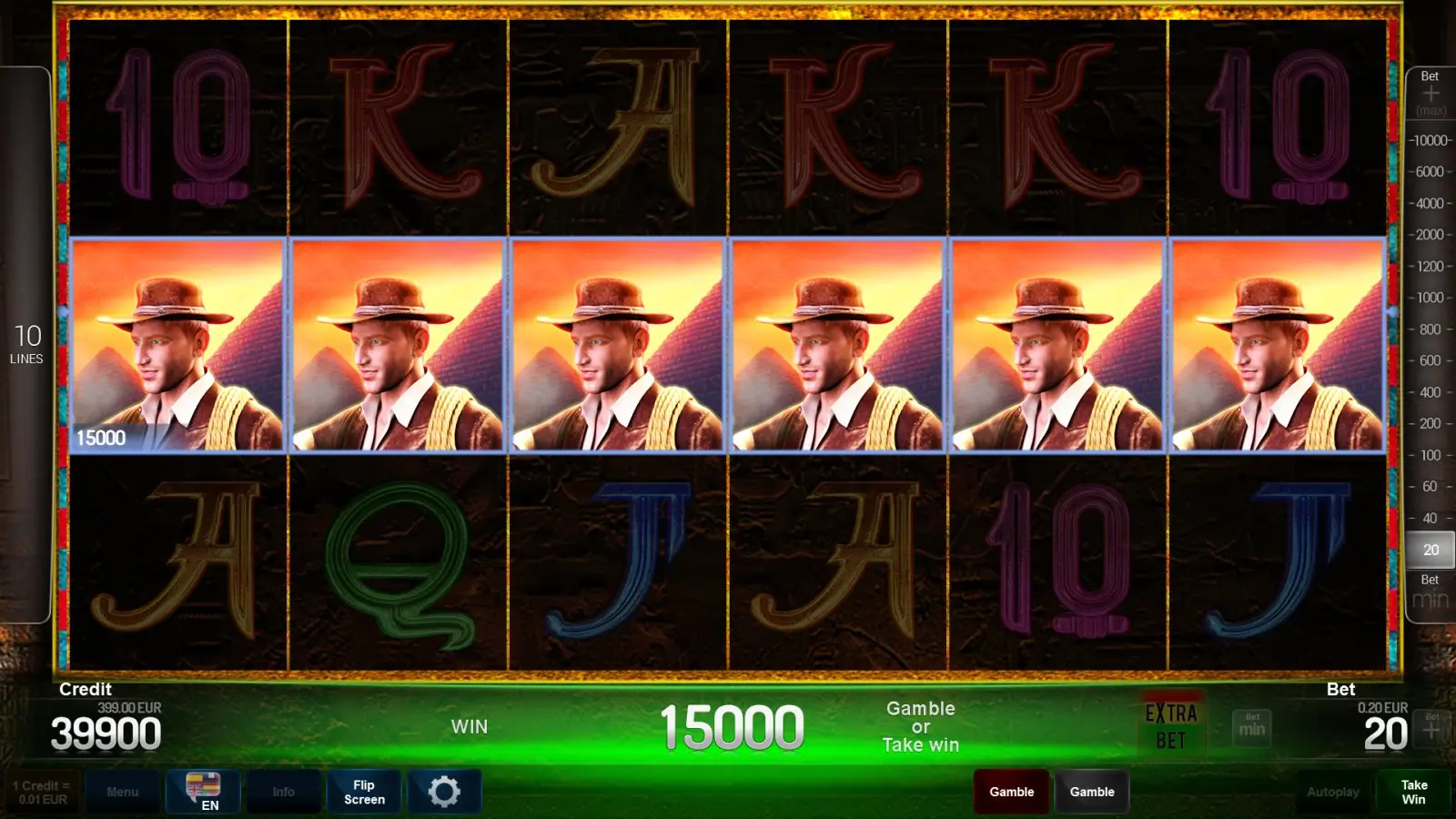 Book of Ra deluxe 6 slot demo style gameplay preview screen