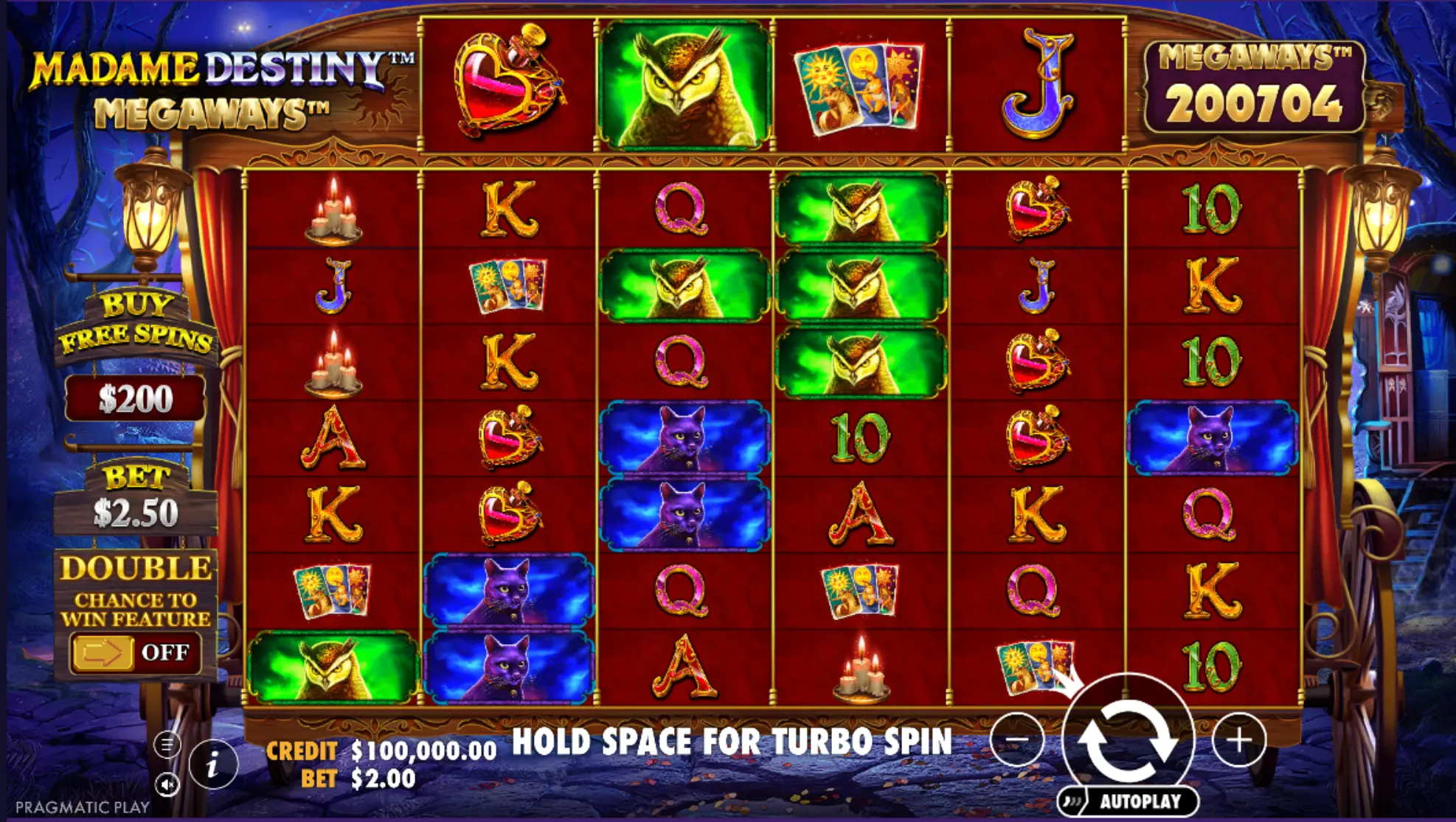 Madame Destiny Megaways slot demo version gameplay preview