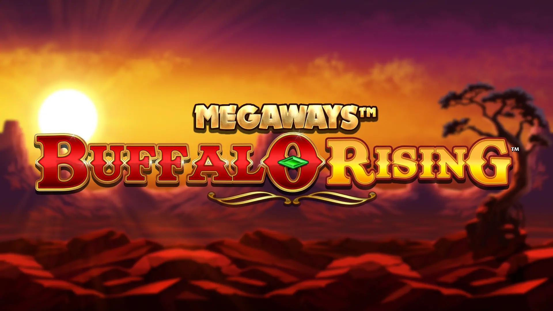 Buffalo Rising Megaways slot gameplay with expanding Megaways reels and buffalo symbols