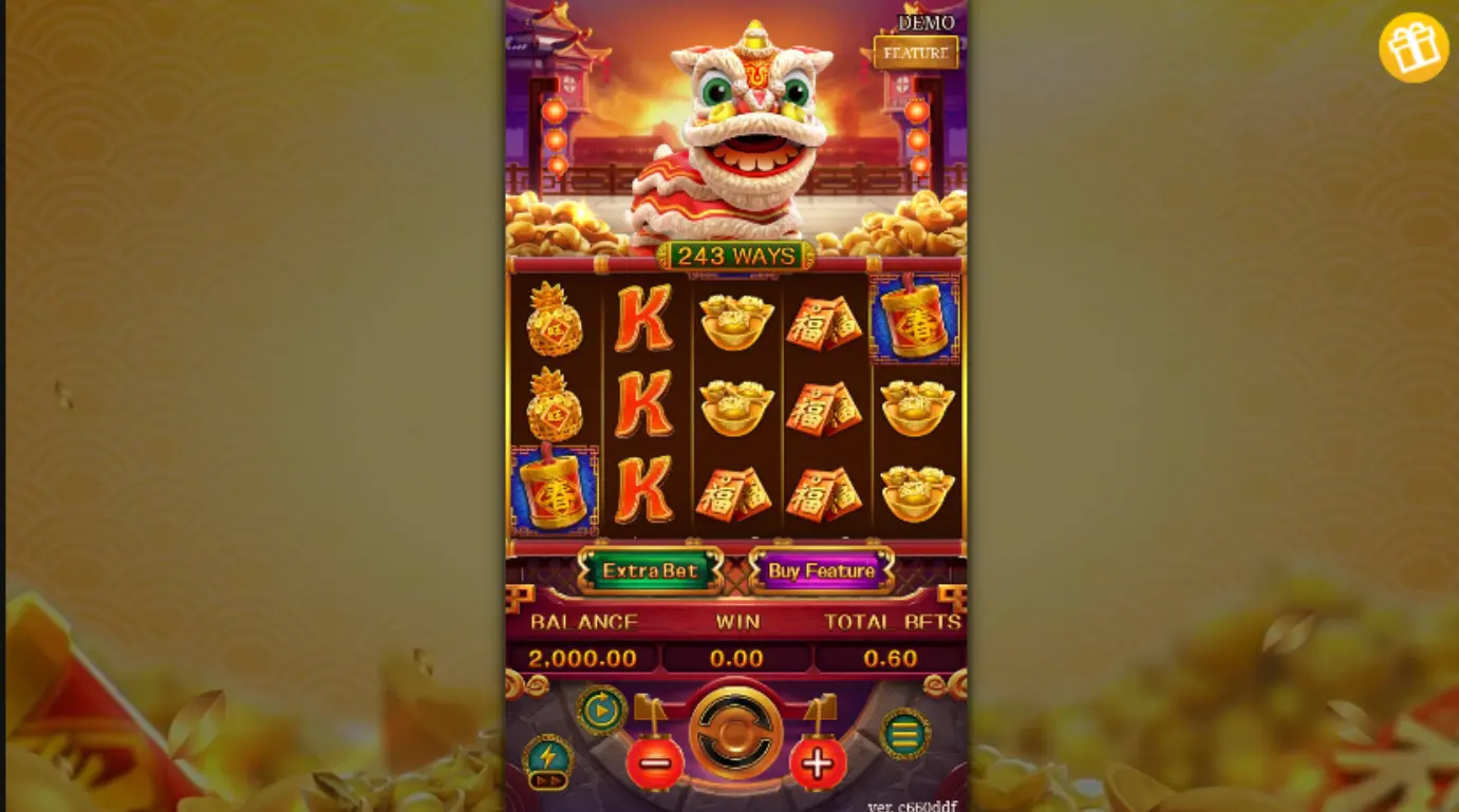 Chinese New Year 2 slot demo version free play screen by FaChai