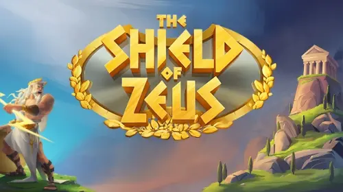 The Shield of Zeus slot gameplay screen with Zeus theme graphics
