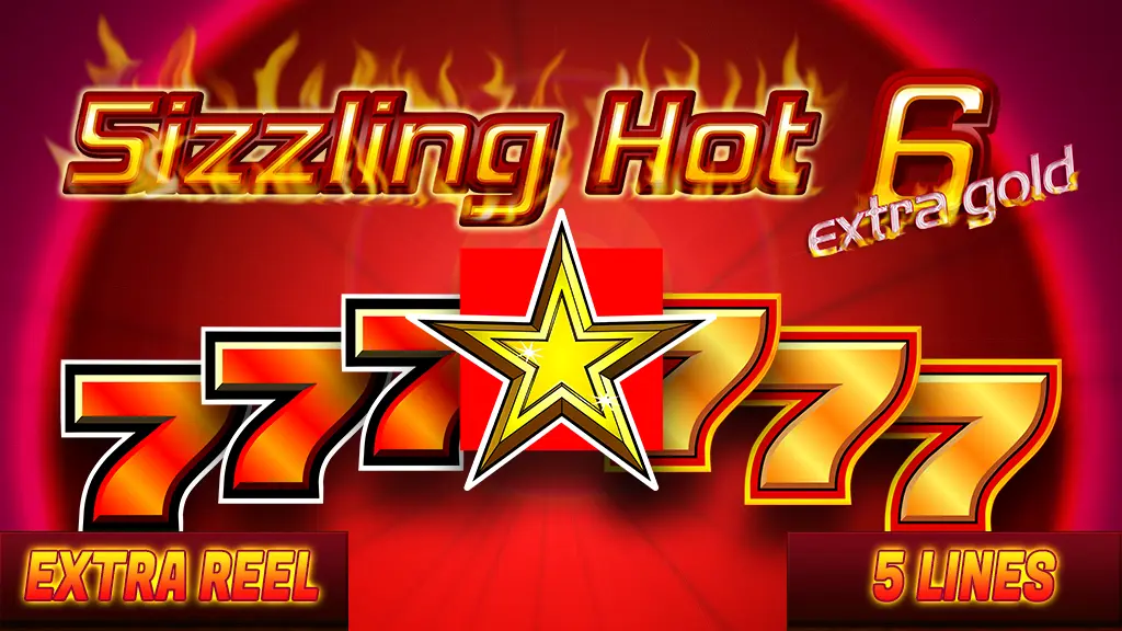 Sizzling Hot 6 Extra Gold slot reels and classic fruit symbols