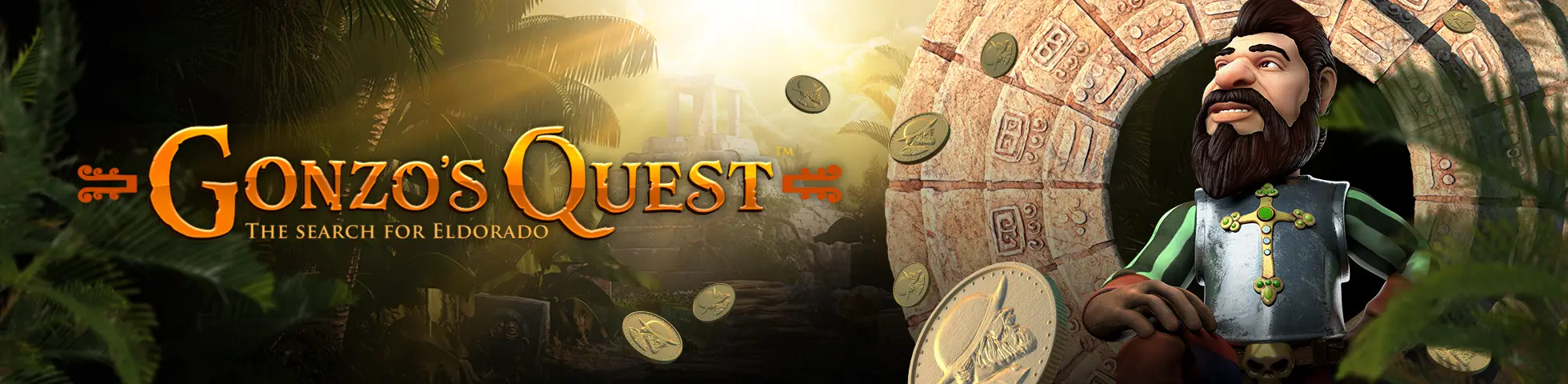 Gonzo's Quest slot graphics and cascading reels in action