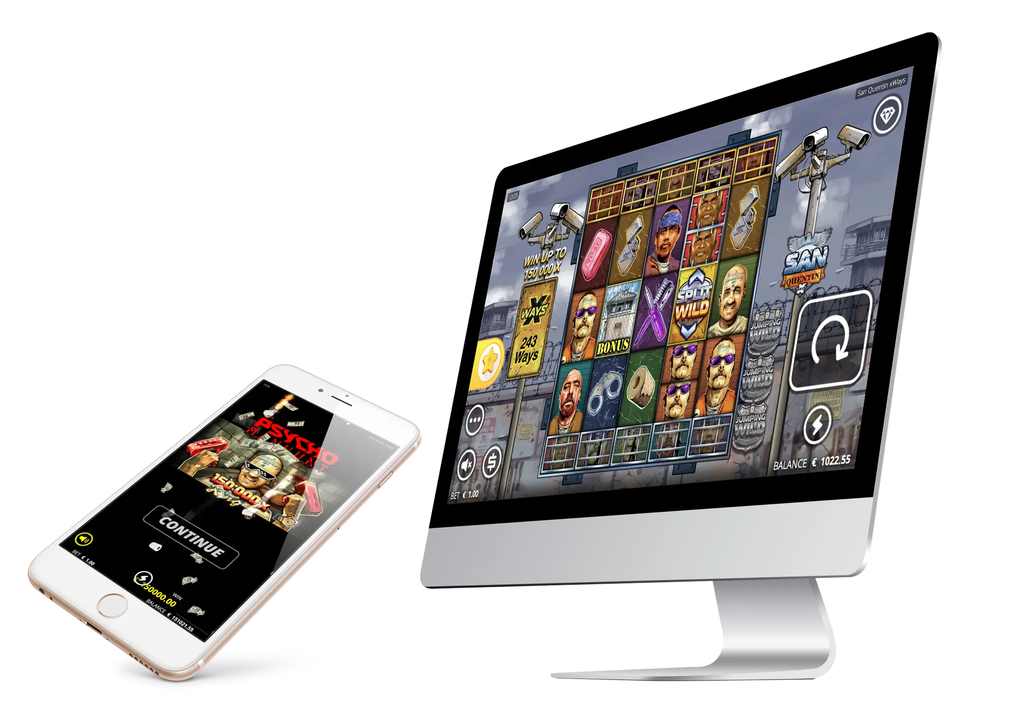 San Quentin xWays slot demo version free play screen preview
