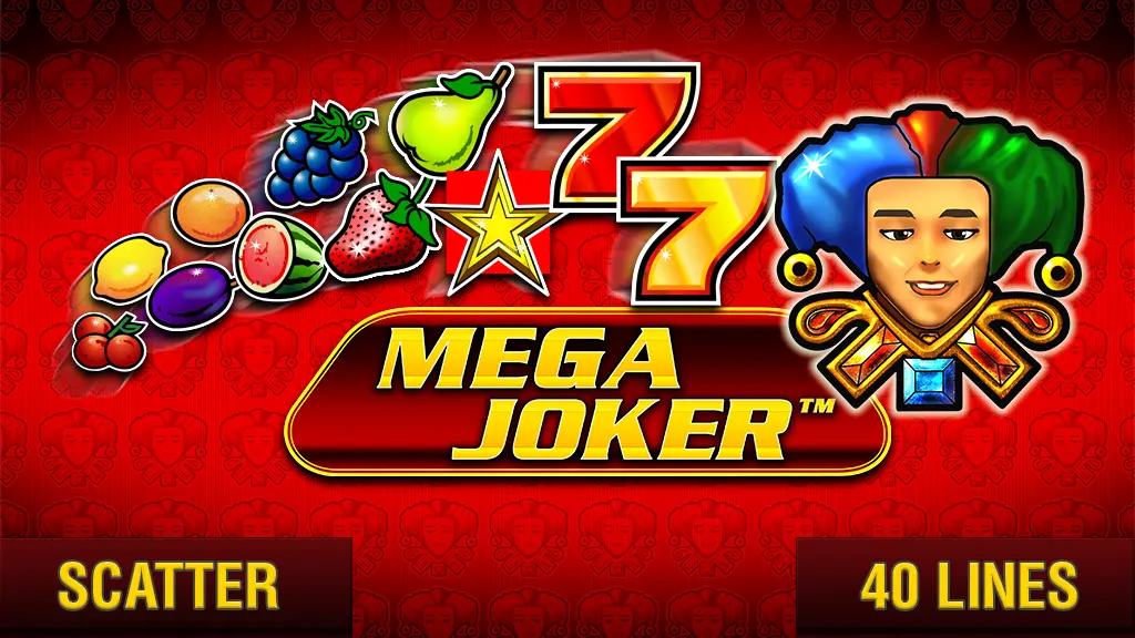 Mega Joker slot graphics classic fruit reels and joker symbols