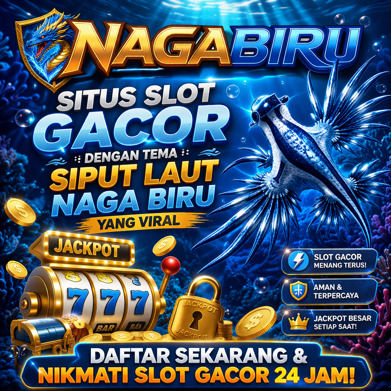 NAGABIRU : Situs Slot Gacor dengan Tema Siput Laut Naga Biru yang Viral
