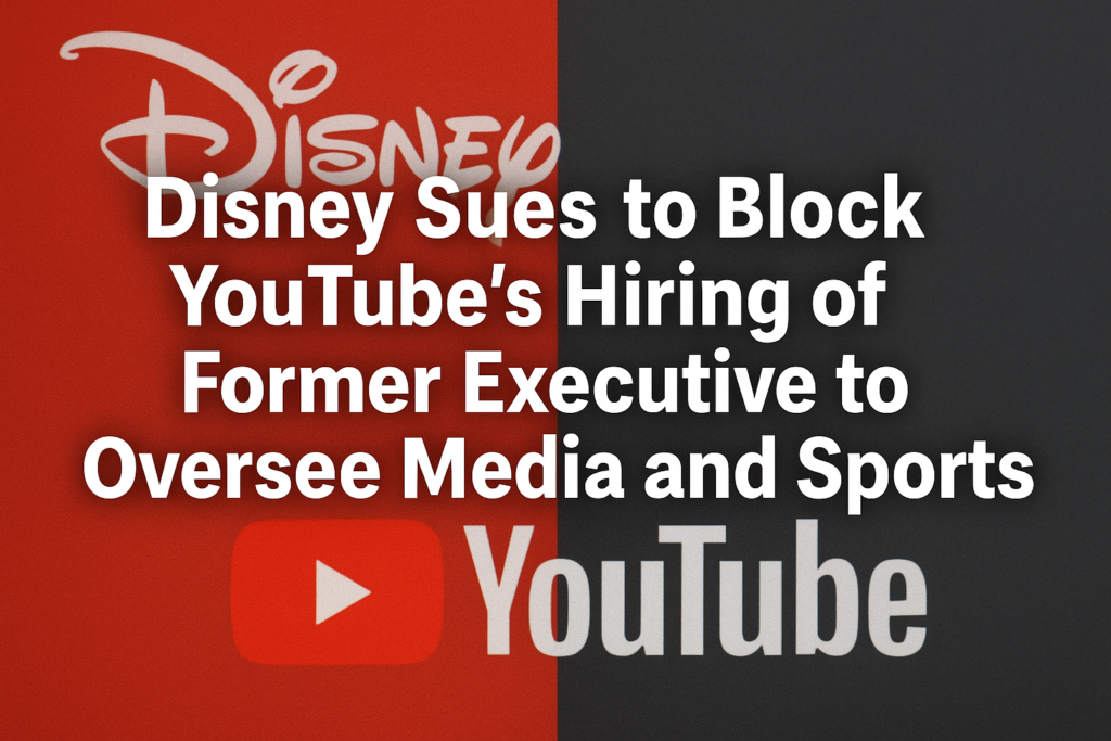 Disney Sues to Block YouTube’s Hiring of Former Executive to Oversee Media and Sports