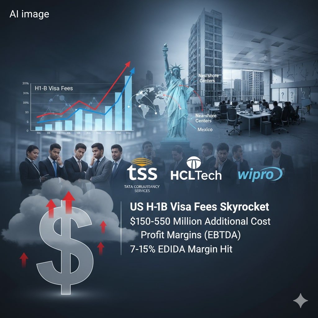 Indian IT Firms Stare at $150–550 Million Hit as US H-1B Visa Fees Skyrocket