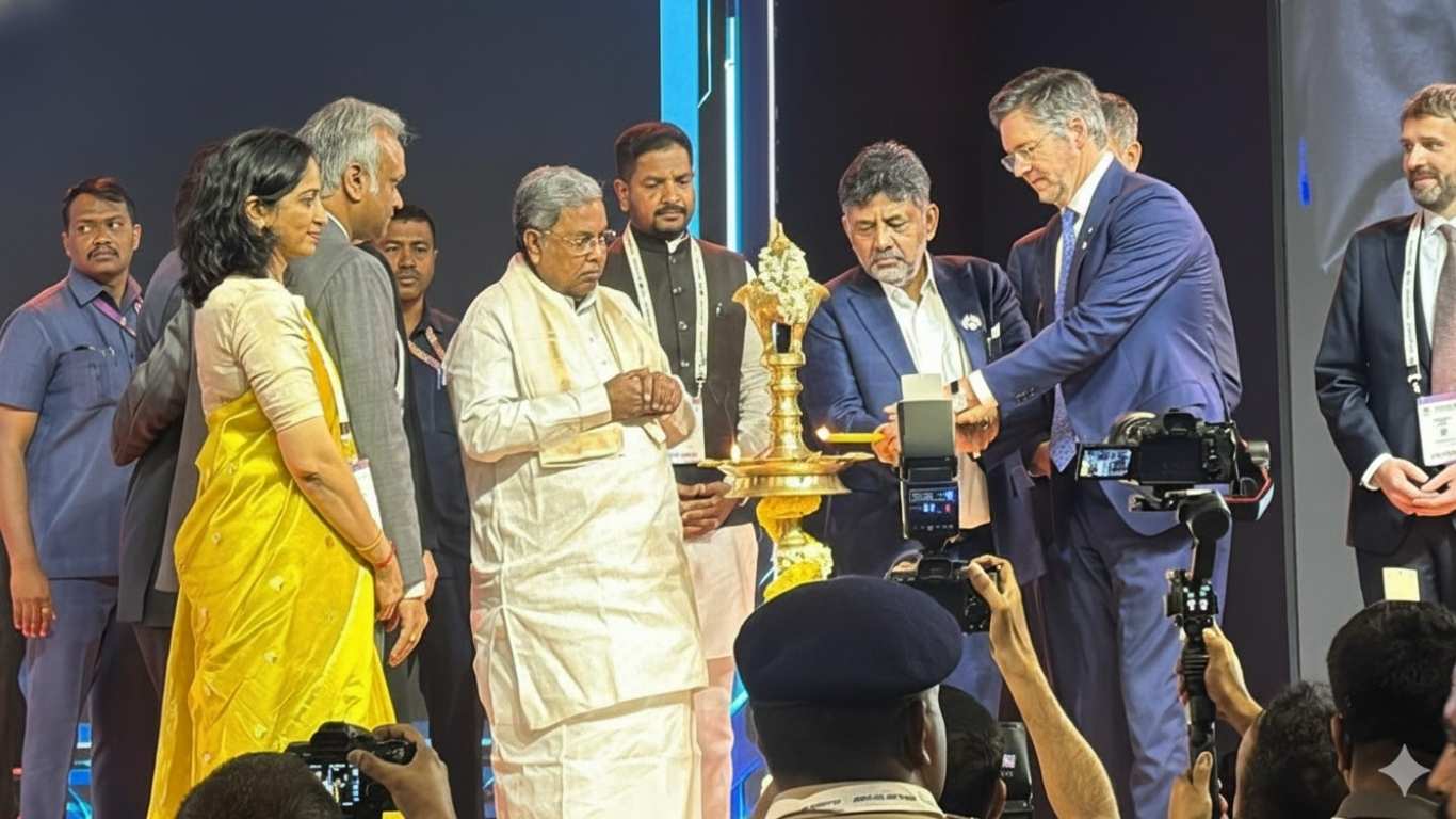  CM Siddaramaiah Inaugurates Bengaluru Tech Summit 2025 at BIEC