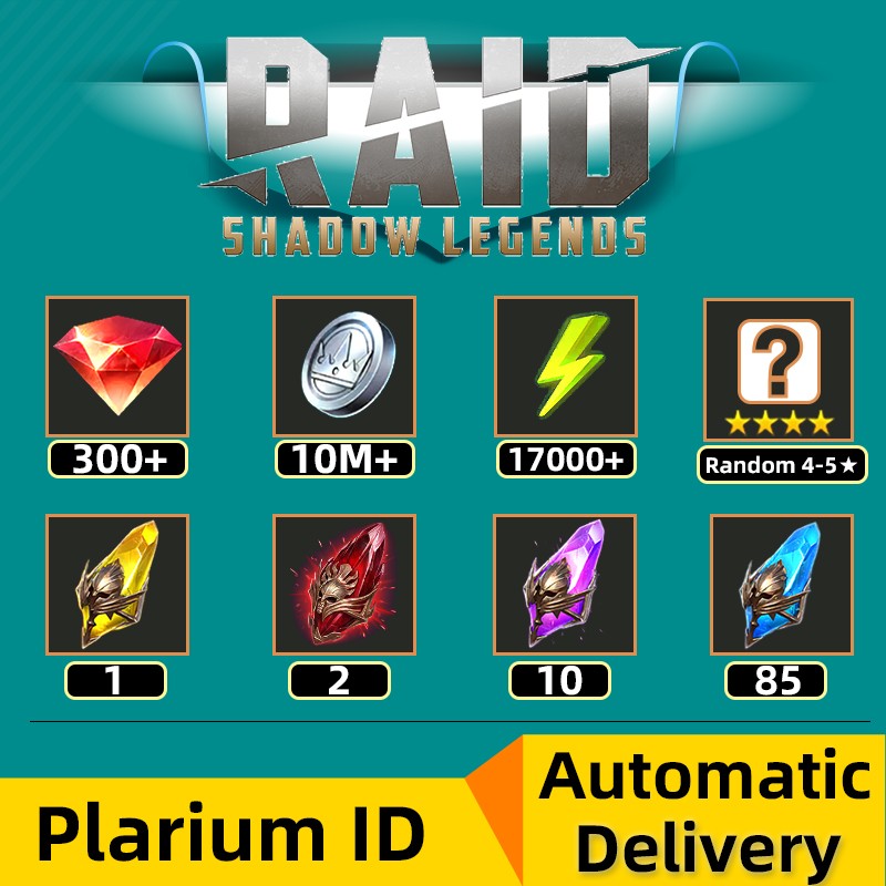 ⚡Global iOS/Android⚡[300-500 Gems][Sacred Shard*1][Primal Shard*2][Void Shard*10][Ancient Shard*85][Plarium ID][Automatic Delivery]