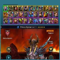 ⚔️Full Start | Lvl:11 | Prince Kymar+Ninja+Sun Wukong+Rathalos+Adelyn+Loki+…| 270+ login day |#sr17