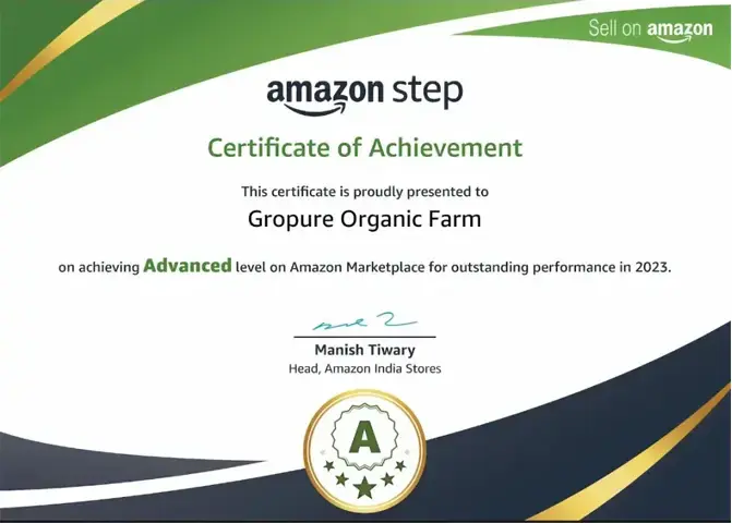 Amazon Certificate of Achievement 2023