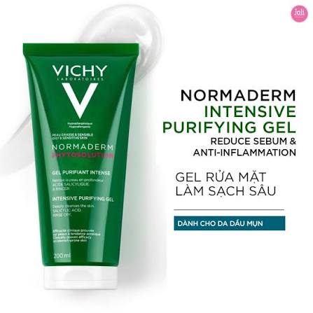 Gel rửa mặt Vichy Normaderm Phytosolution Intensive Purifying Gel 200ml
