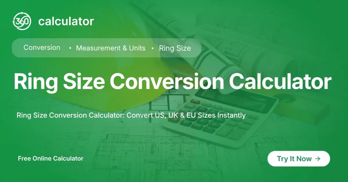 Ring Size Conversion Calculator Ring Size Conversion Calculator for converting US, UK, and EU ring sizes accurately