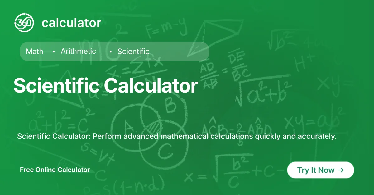 Scientific Calculator Online Scientific Calculator online tool for advanced mathematical calculations.
