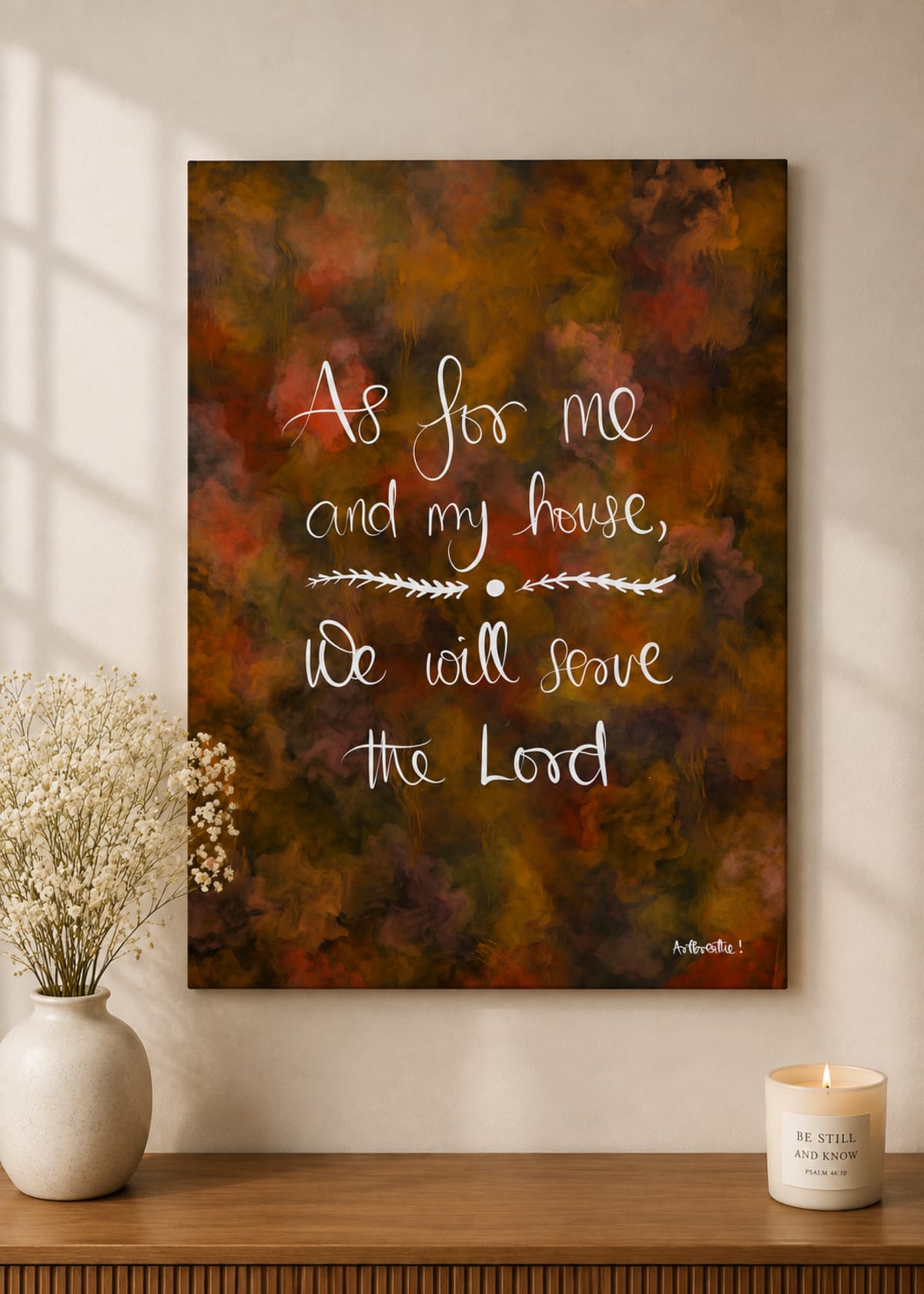 As For Me And My House — lifestyle view, frameless