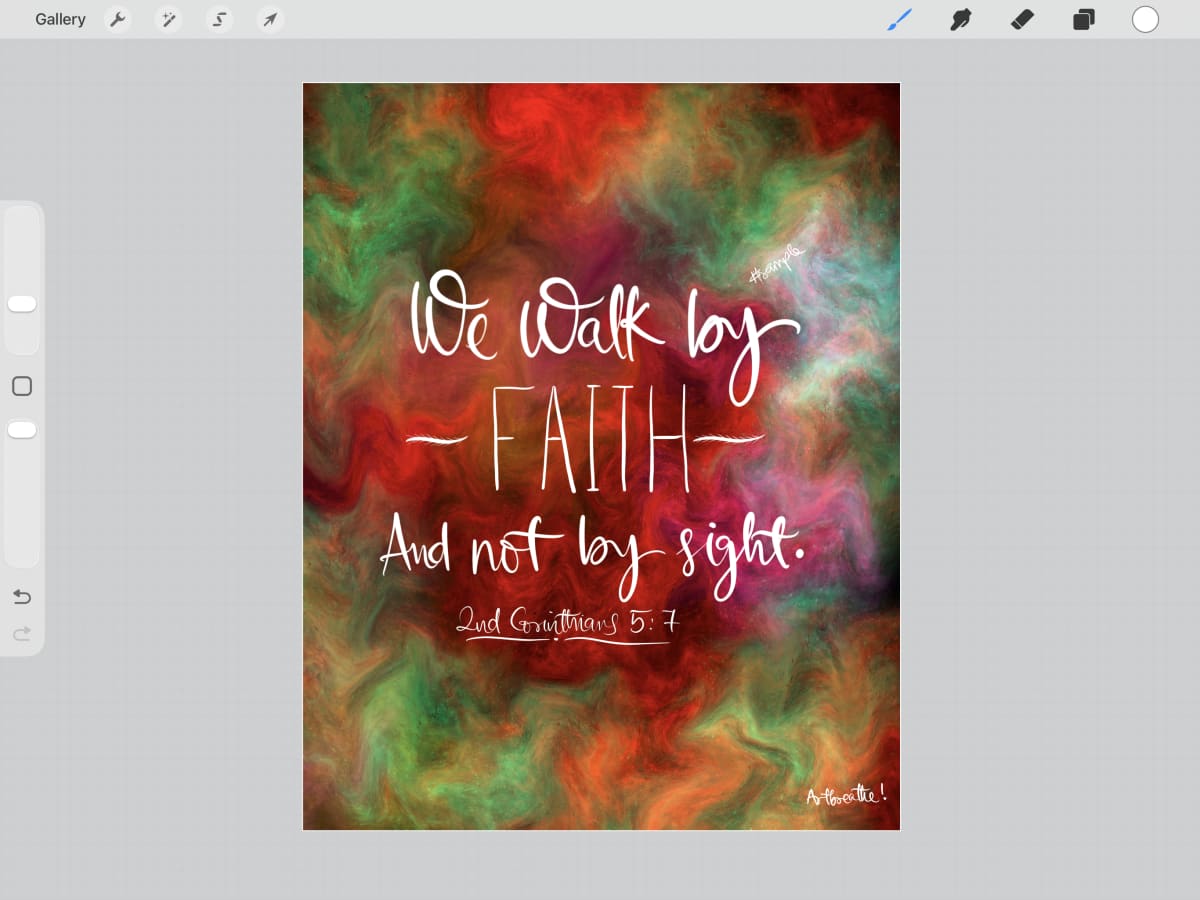 We Walk By Faith — flat art