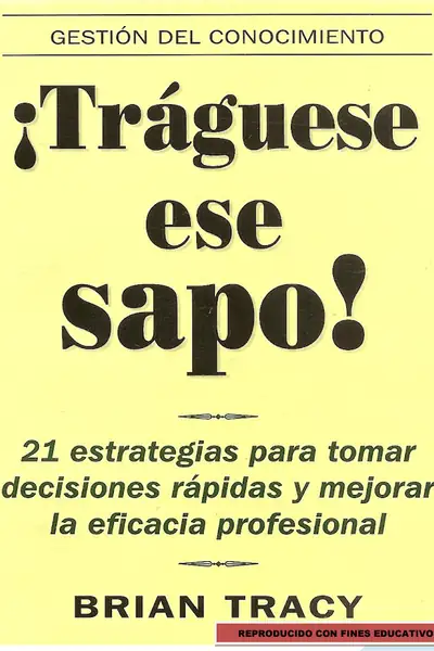 Portada del libro: TráGuese Ese Sapo Brian Tracy