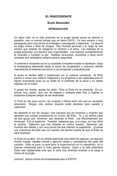 Portada del libro: Rinoceronte