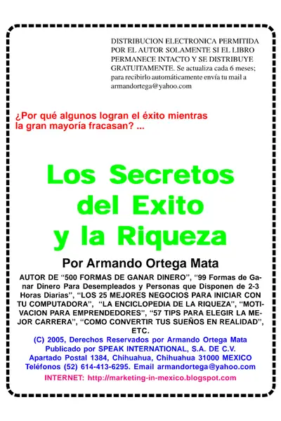 Portada del libro: Los Secretos Del Exito