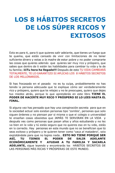 Portada del libro: Los 8 Habitos