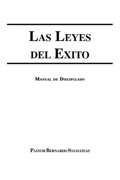 Portada del libro: Leyes Del Exito Bernardo Stamateas