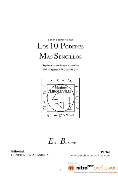 Portada del libro: Los 10 Poderes Mas Sencillos Eric Barone
