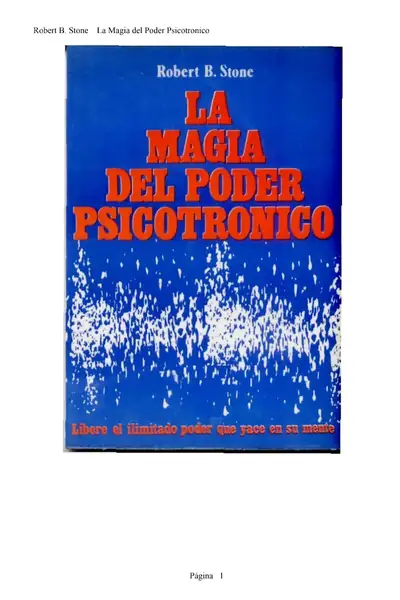 Portada del libro: La Magia Del Poder Psicotronico Robert Stone