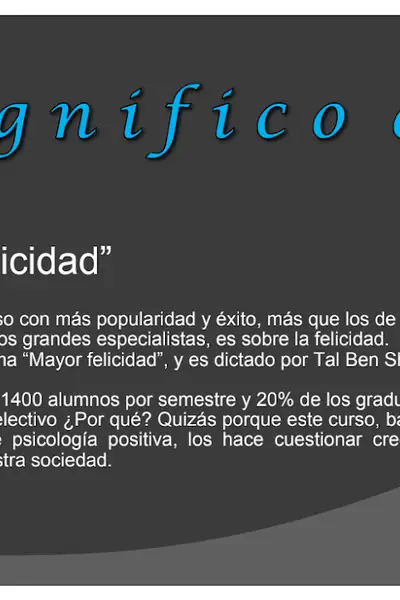 Portada del libro: Harvard Curso Mayor Felicidad Otros
