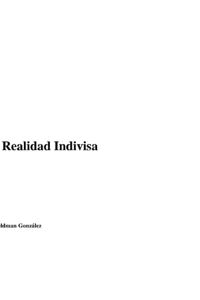 Portada del libro: Feldman Gonzalez, Ruben La Mente Y La Realidad