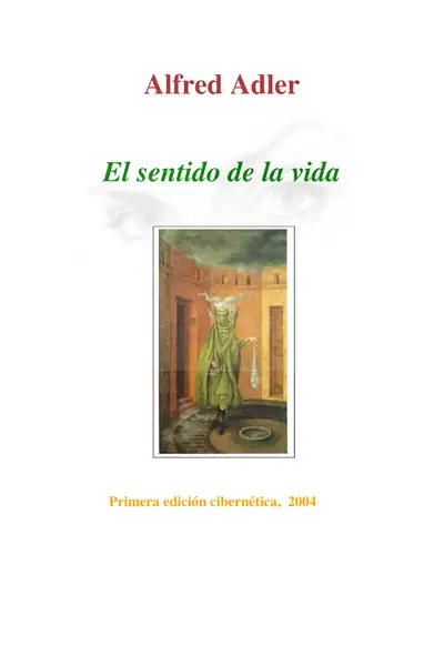 Portada del libro: El Sentido De La Vida Alfred Adler