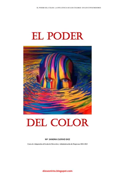 Portada del libro: El Poder Del Color Sandra Cuervo