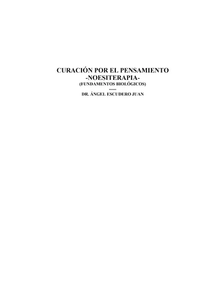 Portada del libro: Curacion Por El Pensamiento