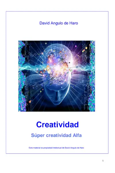 Portada del libro: Creatividad David De Haro
