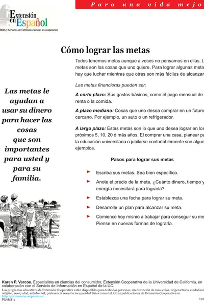Portada del libro: Como Lograr Las Metas