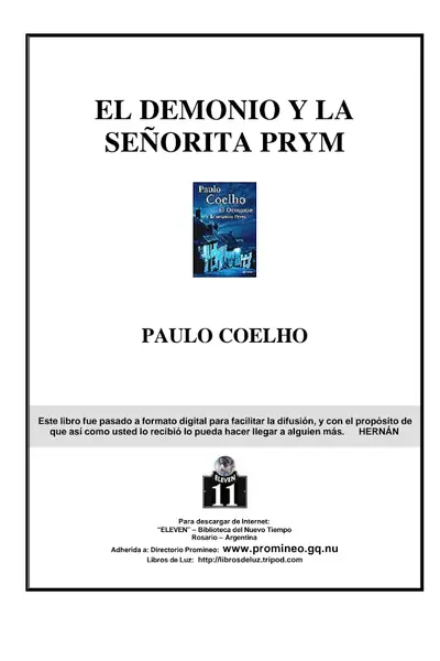 Portada del libro: Coelho, Paulo El Demonio Y La SeñOrita Prym