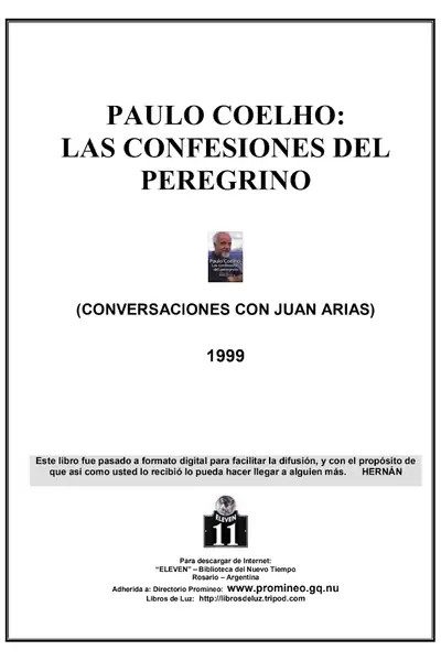 Portada del libro: Coelho Paulo Las Confesiones Del Peregrino
