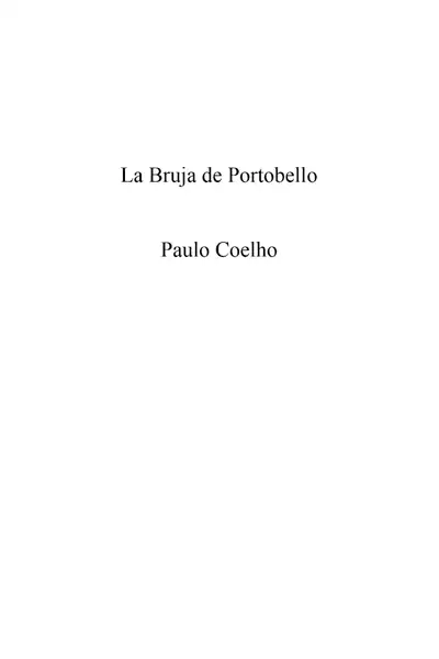 Portada del libro: Coelho Paulo La Bruja De Portobello