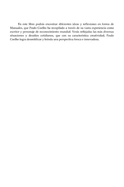 Portada del libro: Coelho Paulo El Libro De Los Manuales