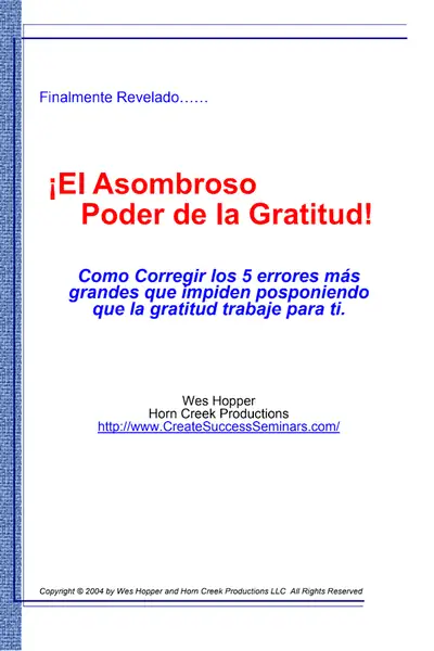Portada del libro: Buch Libro Wes Hopper El Asombroso Poder De La Gratitud