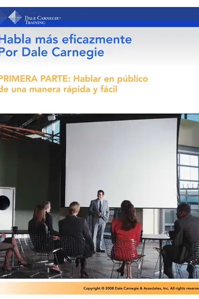Portada del libro: Aprende A Hablar En Publico Dale Carnegie