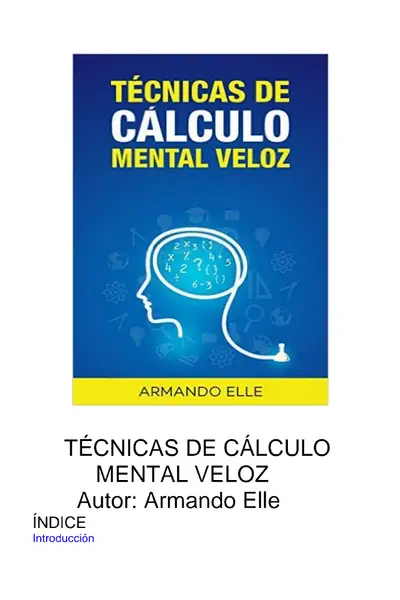 Portada del libro: Tecnicas De Calculo Mental Armando Elle