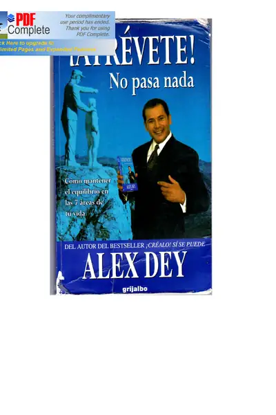 Portada del libro: Atrevete No Pasa Nada Alex Dey