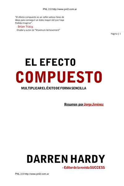Portada del libro: El Efecto Compuesto Darren Hardy