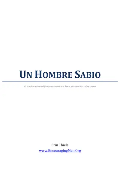 Portada del libro: El Hombre Sabio Erin Thiele
