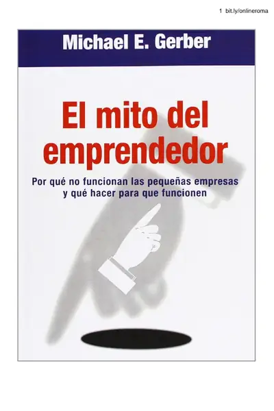 Portada del libro: El Mito Del Emprendedor Michael E Gerber