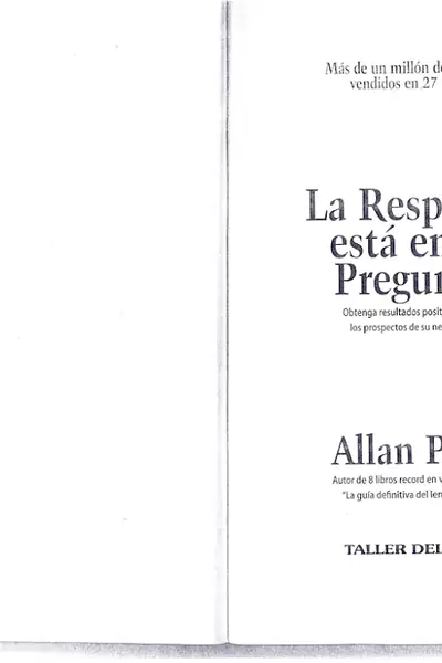 Portada del libro: La Respuesta Esta En Las Preguntas Allan Pease