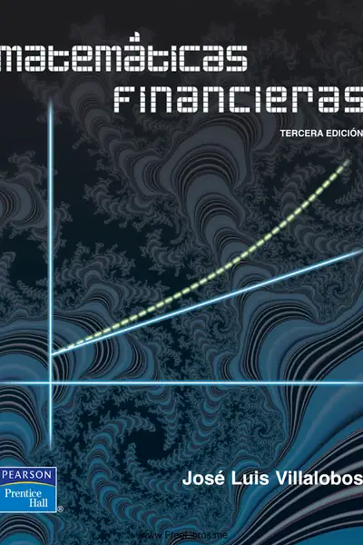 Portada del libro: Matematicas Financieras Jose Luis Villalobos