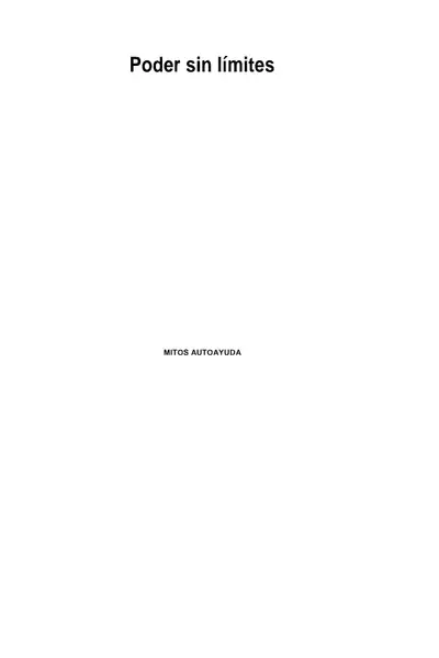 Portada del libro: Poder Sin Limites Anthony Robbins 2